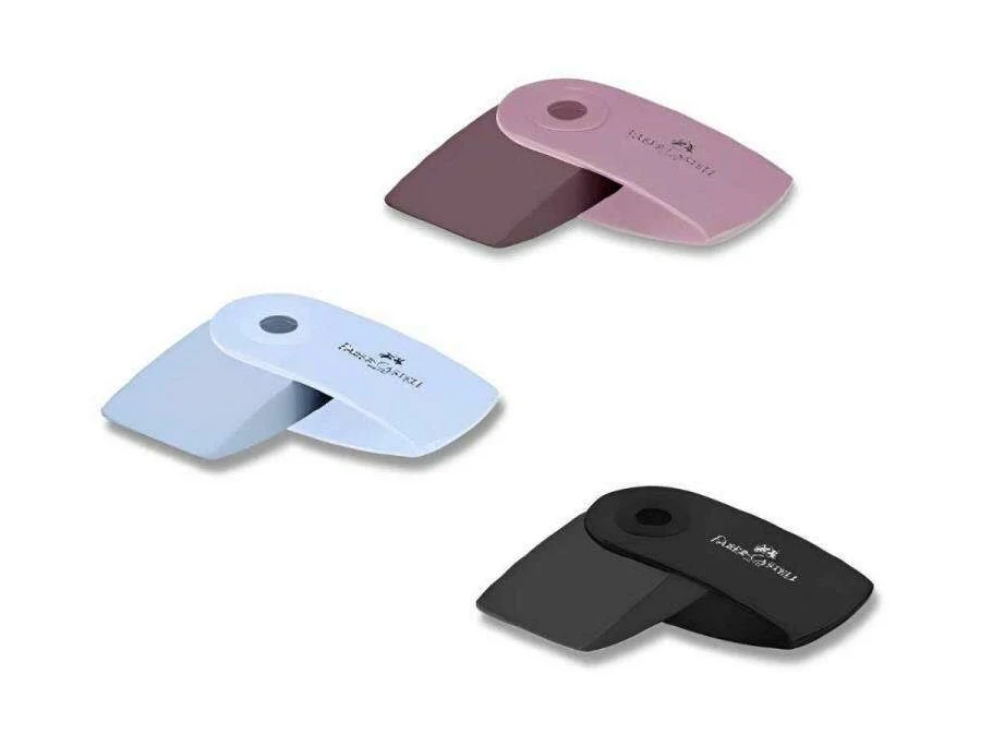 Faber-Castell - Radiergummi Sleeve Mini - Skyblue, Rose, Schwarz*