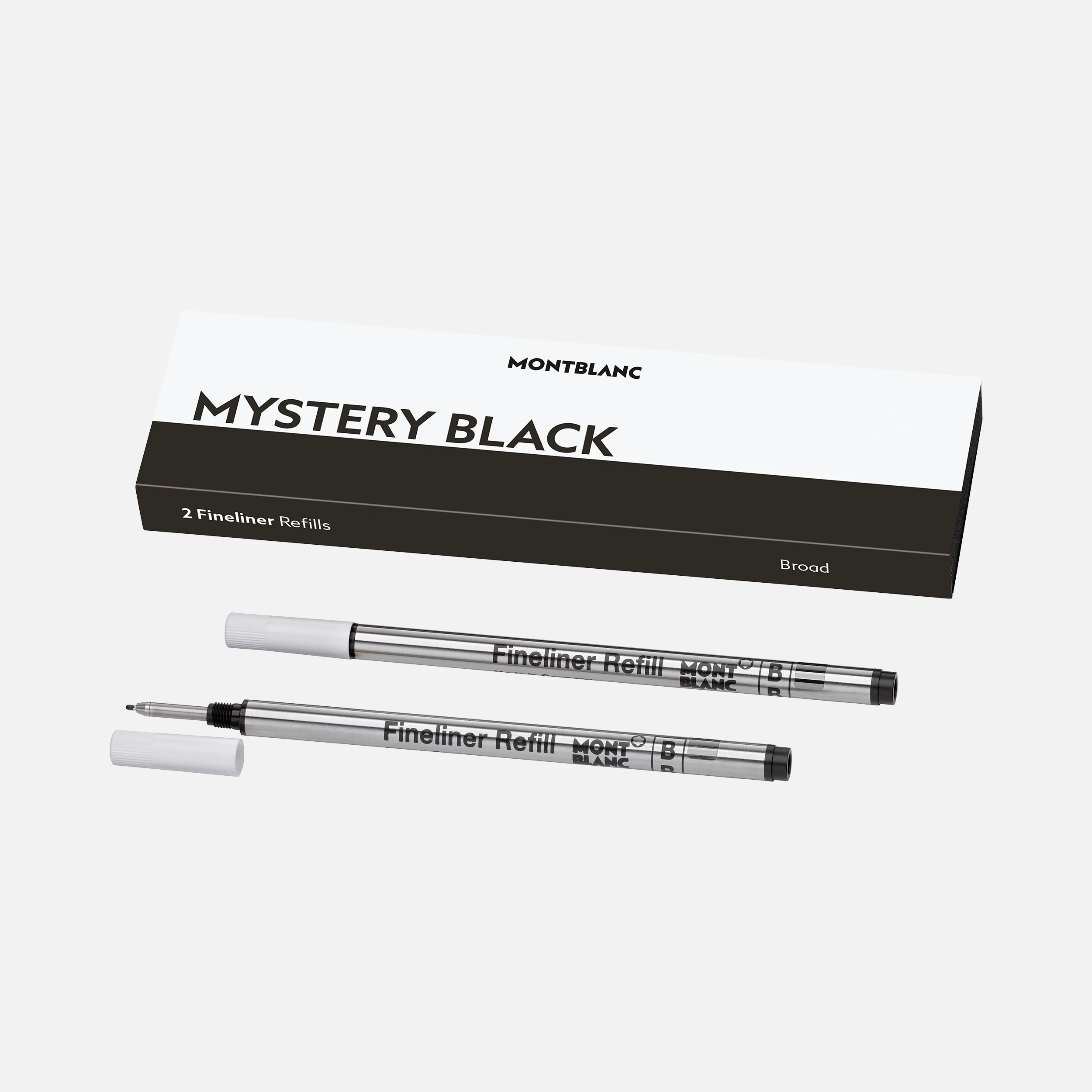 Montblanc - 2 Fineliner-Minen - Breit - Mystery Black
