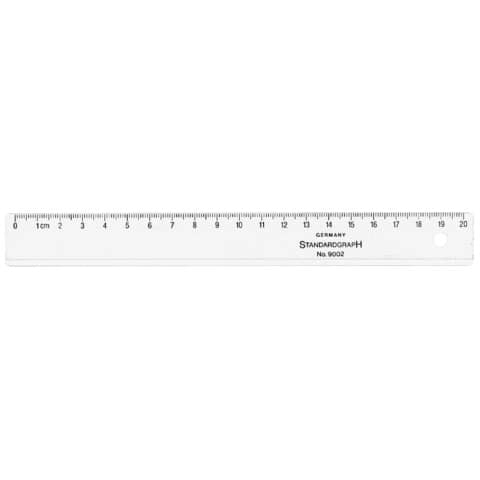 Standardgraph - Kunststofflineale, 20 cm