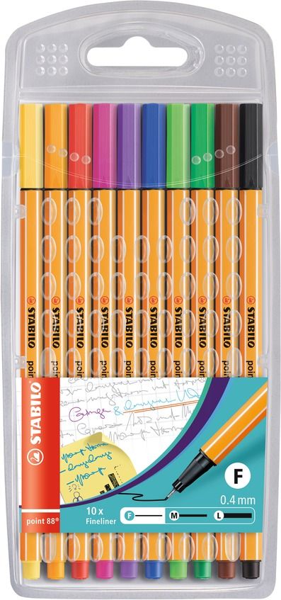 Stabilo - Tintenschreiber - Point 88 - 10er-Etui