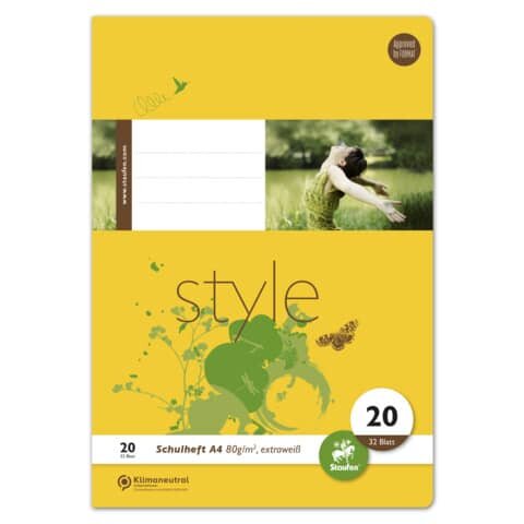 Staufen - Heft A4 - Lin. 20 32 Blatt - blanco