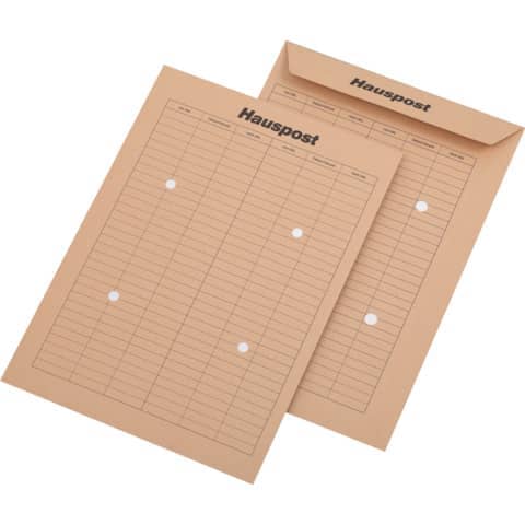 mayer-network - Hausposttasche B4, ungummiert, braun, 110 g/qm