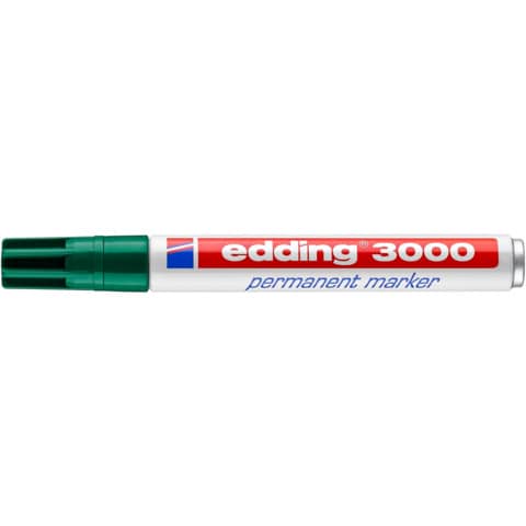 Edding - 3000 Permanentmarker - nachfüllbar, 1,5 - 3 mm, grün