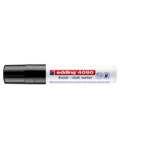 Edding - 4090 Kreidemarker - 4 - 15 mm, schwarz