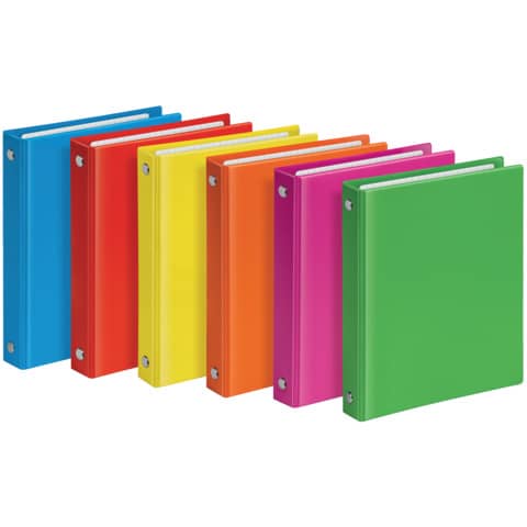 Veloflex® - Taschenringbuch VELOCOLOR® - A6, 4-Ring, 138 x 168 mm, sortiert