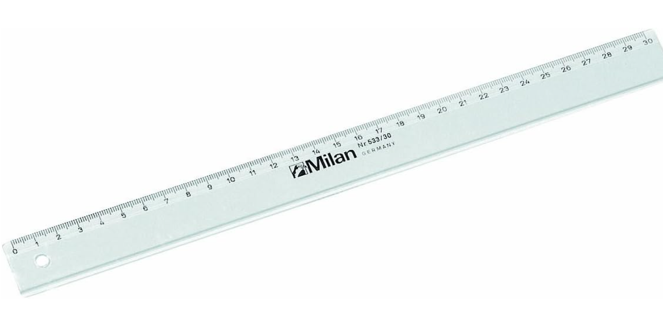 Milan - Lineal - transparent - 30cm