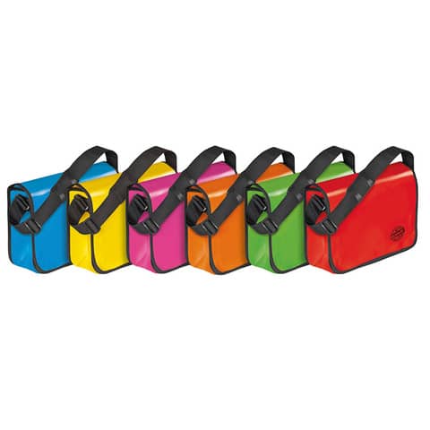 Veloflex® - VELOCOLOR® Umhängetasche - 375 x 315 x 110 mm, LKW-Plane, hellgrün