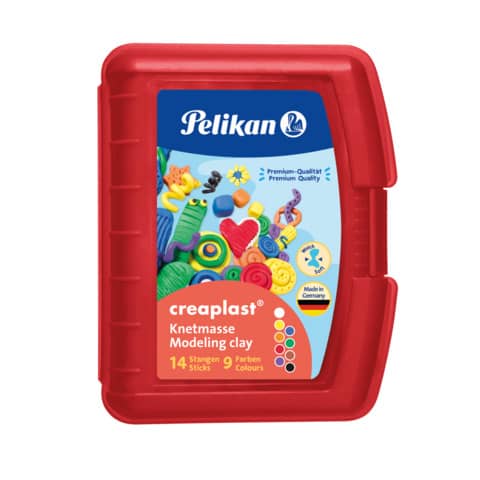 Pelikan® - Kinderknete creaplast® - 300 g, Box rot
