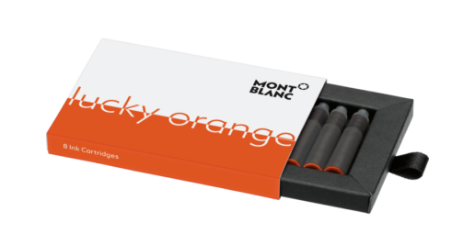 Montblanc - Tintenpatronen - Lucky Orange - 8 Stück