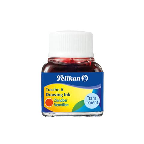 Pelikan® - Tusche A 523 - 10 ml Glas, zinnober