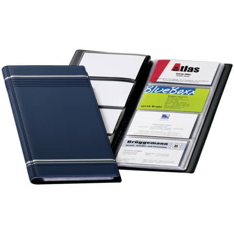Durable - Visitenkartenalbum VISIFIX®, für 96 Karten 90x57 mm, 118x250 mm, dunkelblau