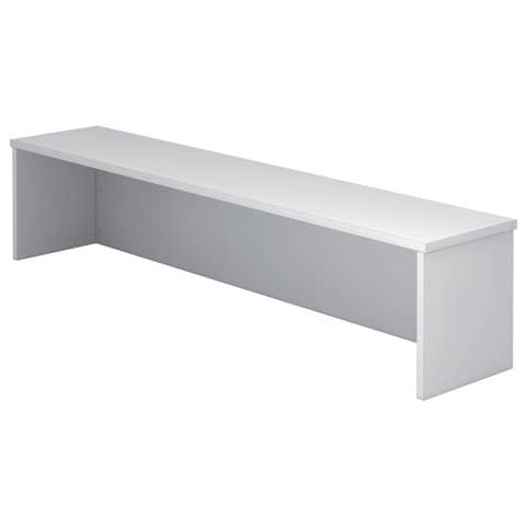 Hammerbacher - Thekenaufsatz für Schreibtisch - 160 cm, 1OH, Grau, mit Montageservice
