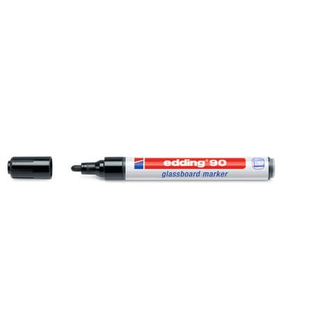 Edding - Glasboard-Marker 90 - 2-3 mm, schwarz