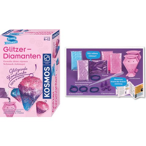 Kosmos - Experimentierkasten -  Glitzer-Diamanten