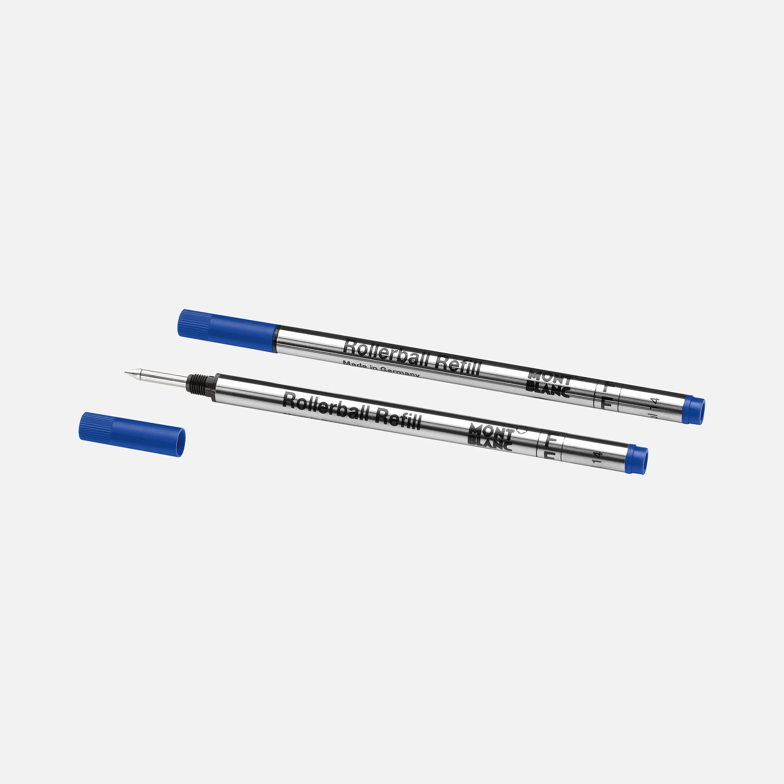 Montblanc - 2 Rollerball-Minen - Fein - Royal Blue