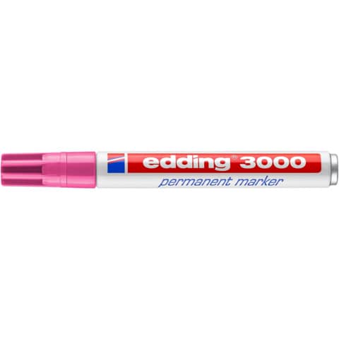 Edding - 3000 Permanentmarker - nachfüllbar, 1,5 - 3 mm, rosa