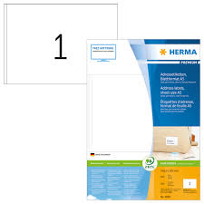 Herma - Kopieretiketten 148,5x205mm/A5 weiß 400 Etiketten / 400 Blatt