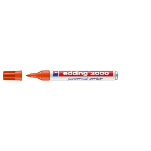 Edding - 3000 Permanentmarker - nachfüllbar, 1,5 - 3 mm, orange