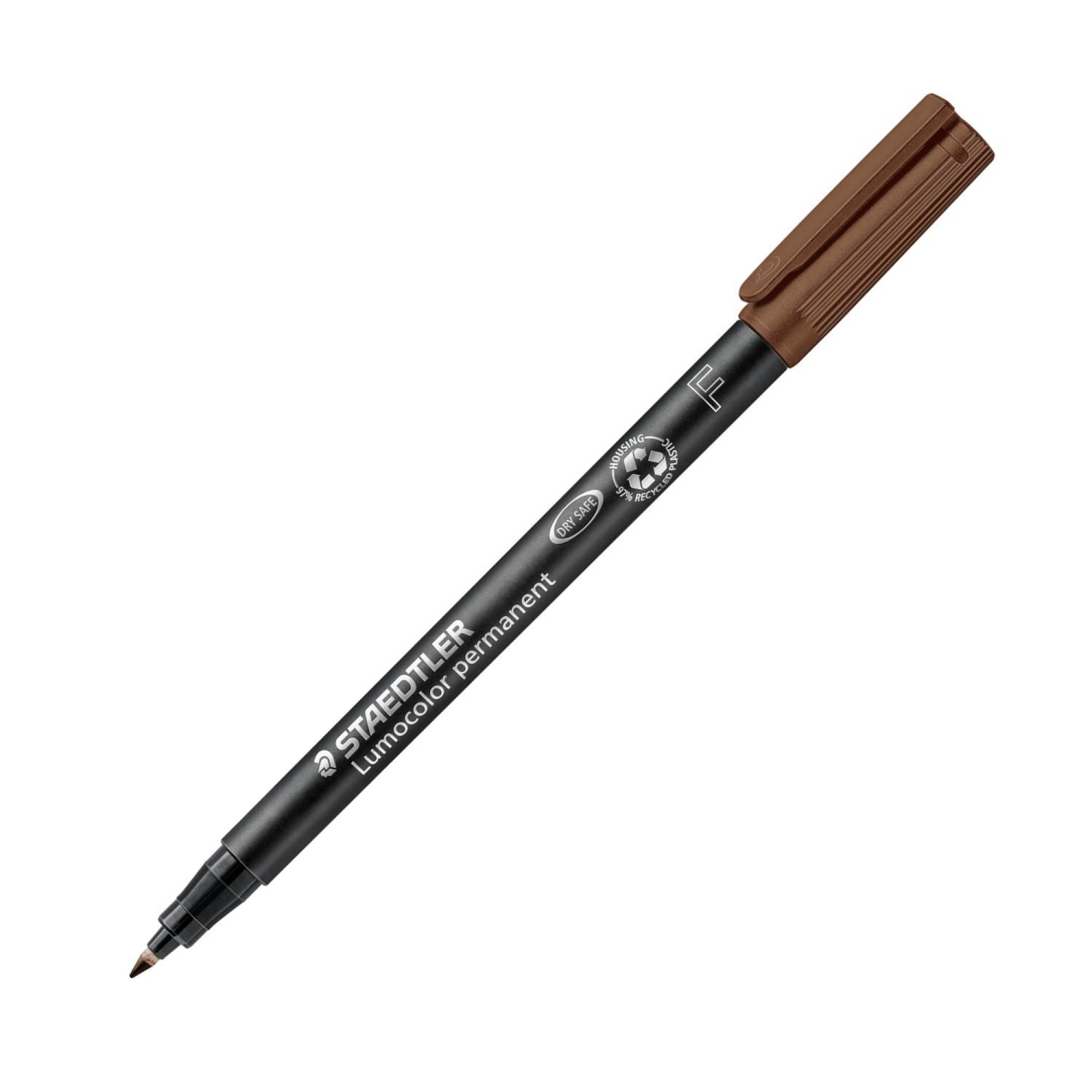 Staedler - Folienstift Lumocolor-braun - Meißelspitze/wasserfest