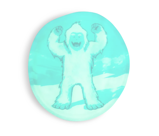 ergobag - Glow in the Dark Kletties - Yeti