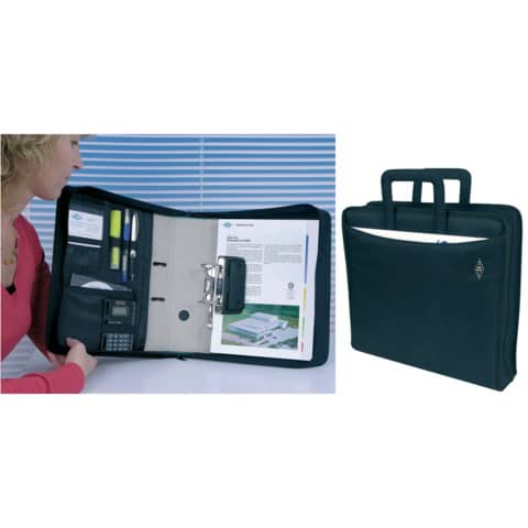 WEDO® - Ordnertasche - A4-Ordner bis 75 mm Rücken, schwarz, Polyester