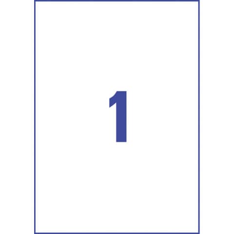 Avery Zweckform® - L7917-10 Ultra-Resistente Folien-Etiketten - A4, 10 Stück, 210 x 297 mm, 10 Blatt weiß