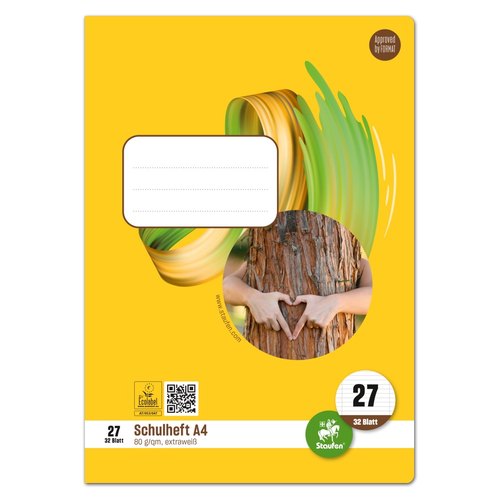 Staufen - Heft A4 - 32 Blatt - Lin. 27 - liniert