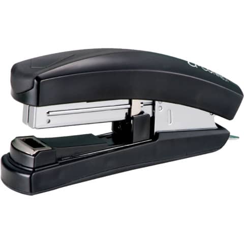 Q-Connect® - Heftgerät - 20 Blatt, Kunststoff, Flachhefter schwarz