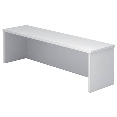 Hammerbacher - Thekenaufsatz für Schreibtisch - 120 cm, 1OH, Grau, mit Montageservice