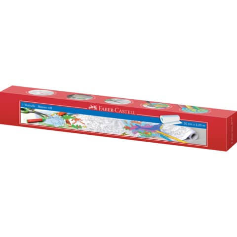 FABER-CASTELL - Malrolle Dschungel- & Unterwasserwelt - 30 cm x 3,2 m