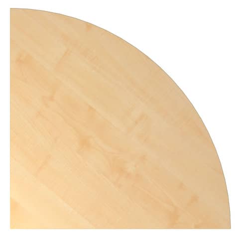 Hammerbacher - Verkettungswinkel Viertelkreis für C-Fuß-Schreibtisch - 80 x 80 cm, Ahorn