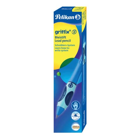 Pelikan® - griffix® Bleistift - Bluesea (Blau) für Rechtshänder in Faltschachtel