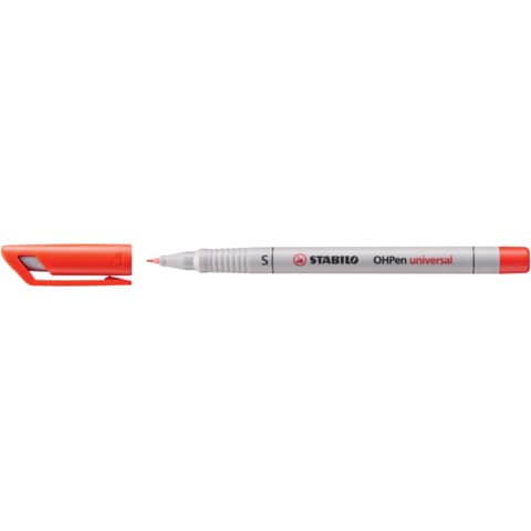 STABILO® - Folienstift - OHPen universal - wasserlöslich superfein - Einzelstift - rot