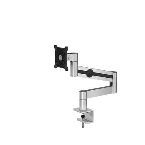 Monitorwandhalter mit Arm für 1 Monitor - silber, Tischklemme