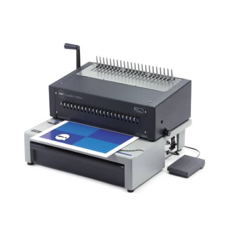 Spiralbindegerät CombBind C800Pro, 450 Blatt, grau/schwarz