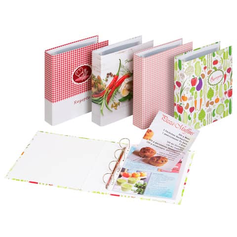 Pagna® - Kochrezeptringbuch - A4, inkl. 10 Prospekthüllen, 4 Motive sortiert