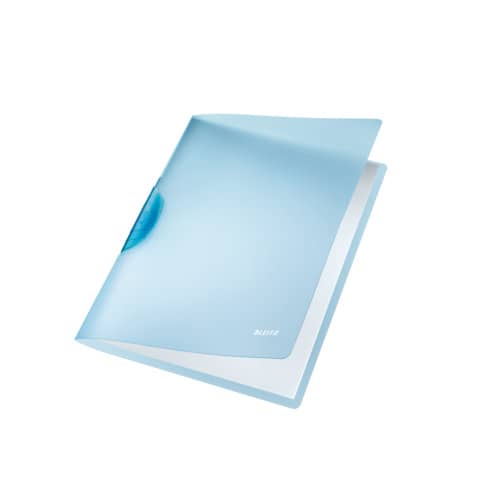 Leitz - 4176 Klemmmappe ColorClip Rainbow, A4, PP, hellblau
