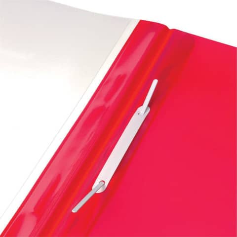 Herlitz - Sichthefter - A4 überbreit, transparenten Deckel, rot