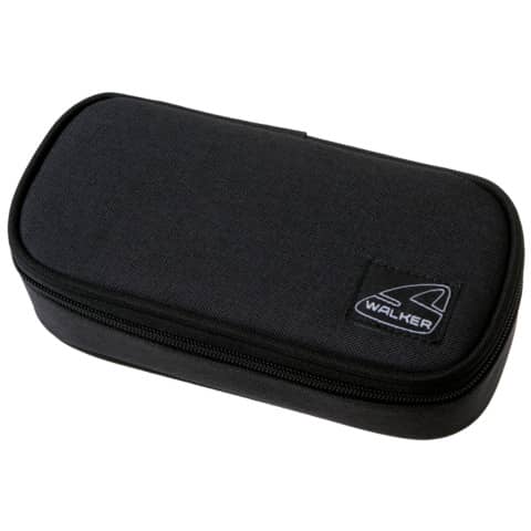 walker - Schüleretui Classic - black melange, 21 x 6 x 10 cm, 1 Fach, ungefüllt