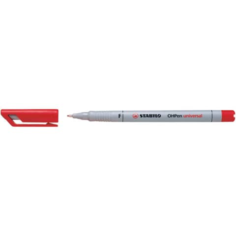 STABILO® - Folienstift - OHPen universal - wasserlöslich fein - Einzelstift - rot