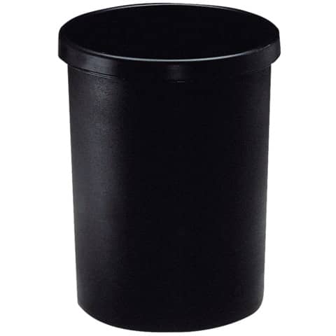 MM Metzger Mendle - Papierkorb, 33 Liter - schwarz, Ø min/max: 290/335 / 430 mm hoch
