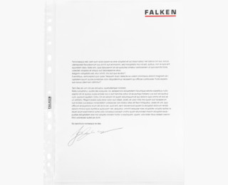 Falken - Prospekthüllen, A4, PP, Standard, genarbt, oben offen - Transparent - 100er Pack