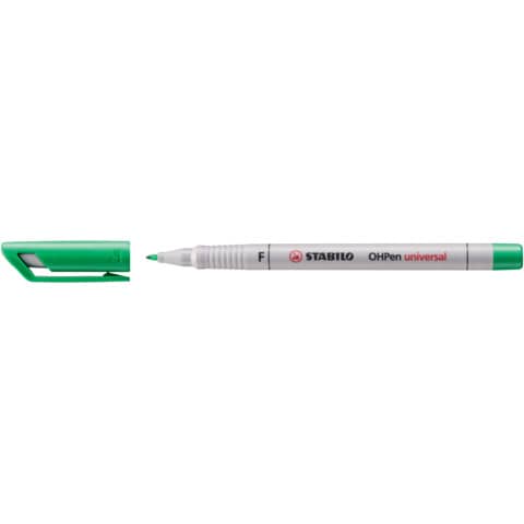 STABILO® - Folienstift - OHPen universal - wasserlöslich fein - Einzelstift - grün 