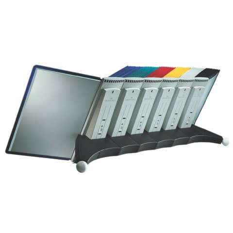 Durable - Sichttafelsystem SHERPA® - Erweiterungsmodul für 10 Tafeln A4, anthrazit/grau