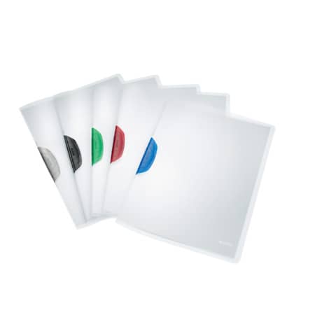 Leitz - 4175 Klemmmappe ColorClip, A4, PP, 6 Stück, sortiert
