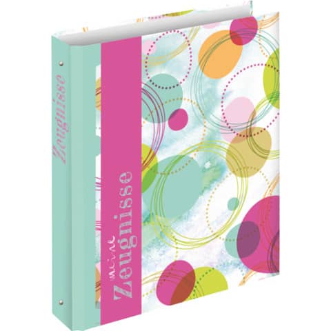 RNK Verlag - Zeugnisringbuch Circles - A4, 4 Ring-Mechanik