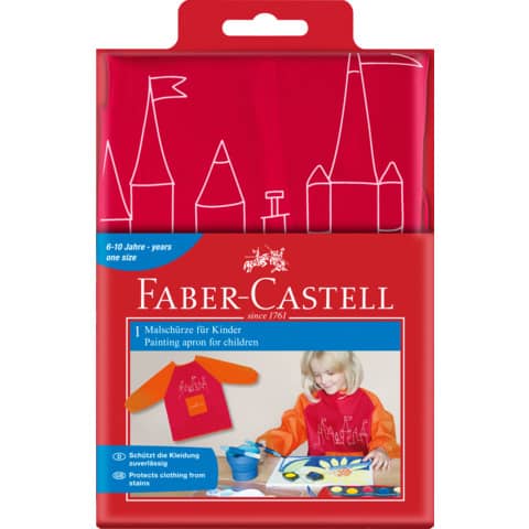 FABER-CASTELL - Malschürze  rot/orange