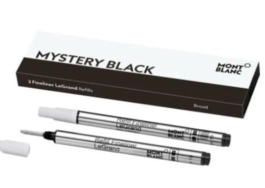 Montblanc - Fineliner-Mine LeGrand Meisterstück - Mystery Black - Breit - 2 Stück
