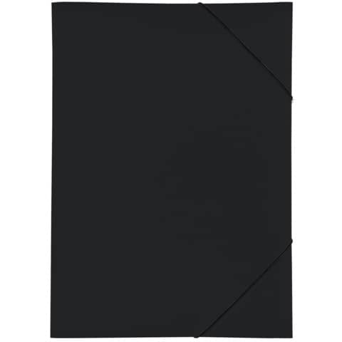 Pagna® - Gummizugmappe A3 schwarz PP 3 Einschlagklappen