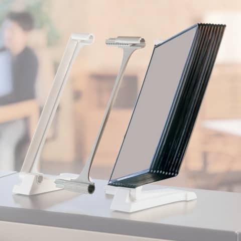 Q-Connect® - Erweiterungssatz für Sichttafel - 10 Tafeln sortiert, Halter anthrazit